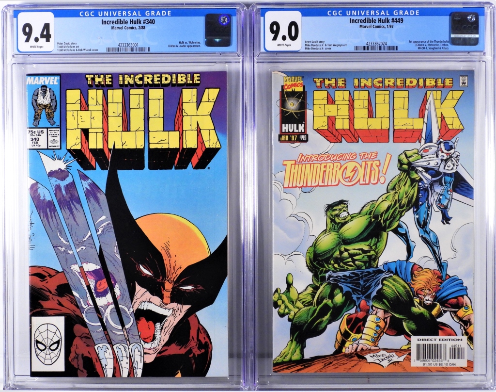 2PC MARVEL COMICS INCREDIBLE HULK