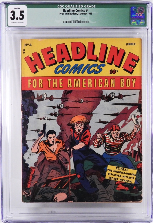 PRIZE PUB HEADLINE COMICS 4 CGC 2fa350