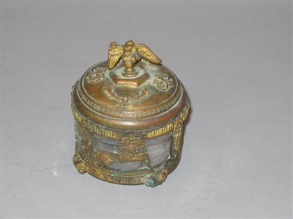 French Empire gilt metal and glass 4c38b