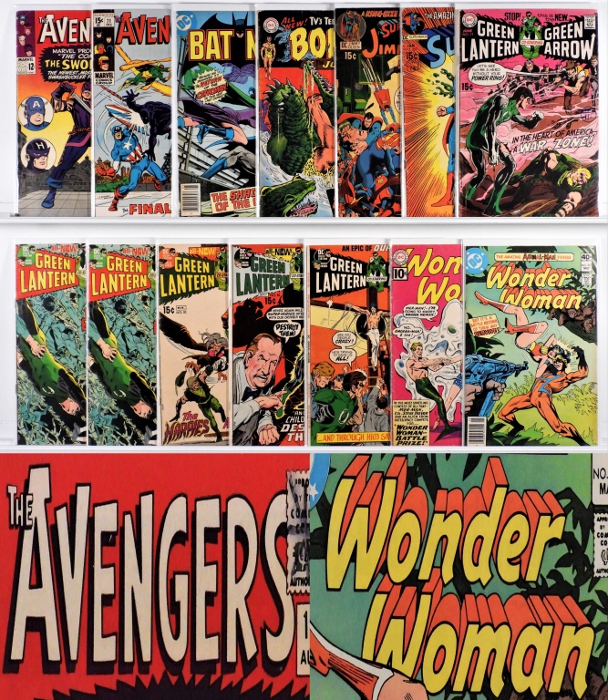 14PC DC MARVEL COMICS SILVER BRONZE