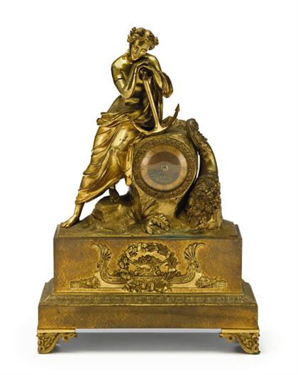 French gilt metal mantle clock 4c38e