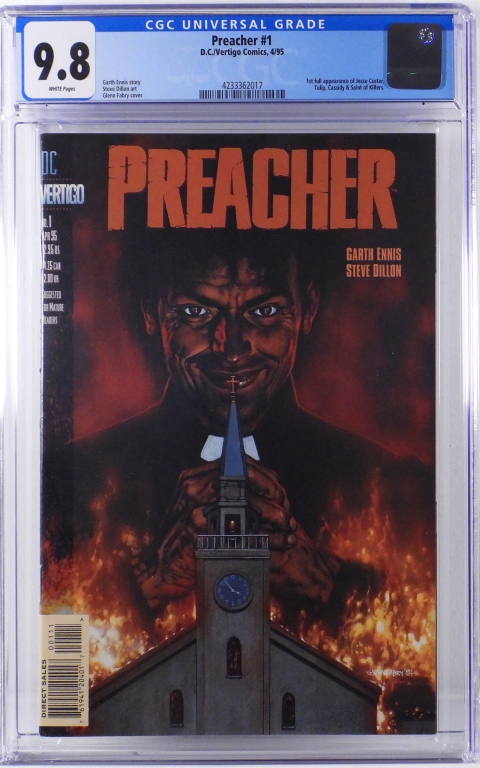 DC VERTIGO COMICS PREACHER #1 CGC