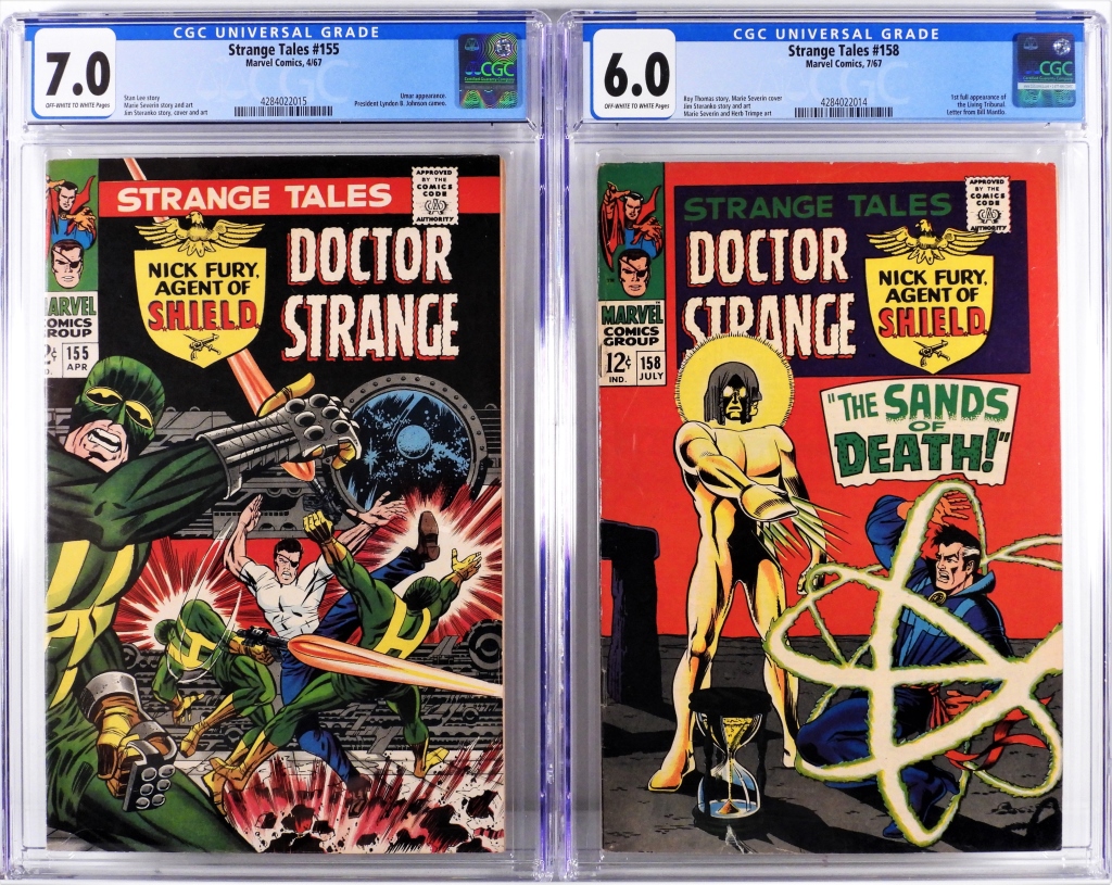 2PC MARVEL COMICS STRANGE TALES 2fa3b9