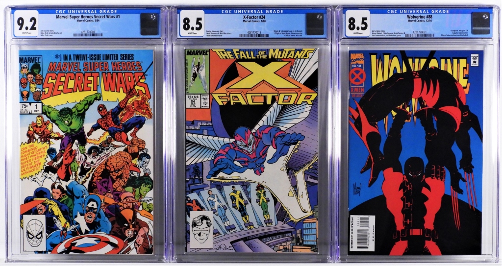 3PC MARVEL COMICS HIGH GRADE CGC 2fa3e1