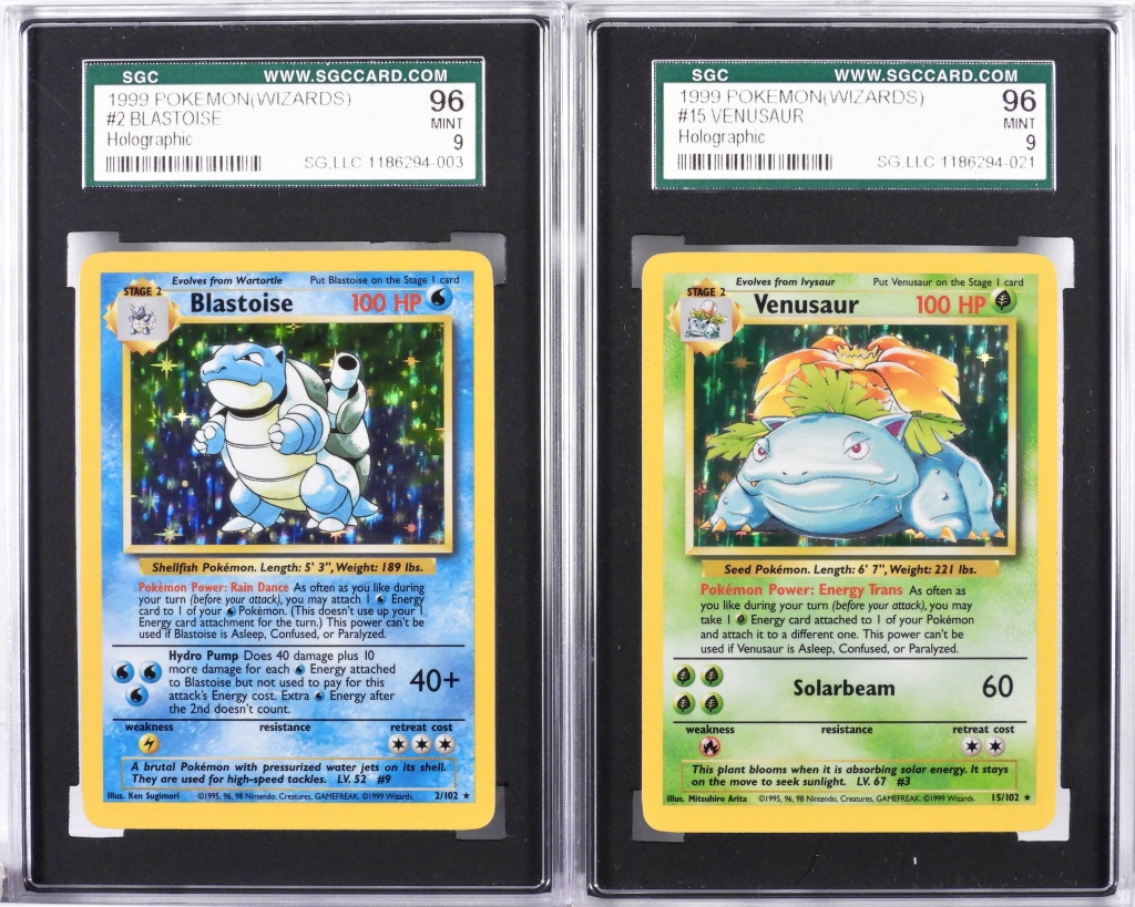 2PC 1999 POKEMON BASE UNL BLASTOISE