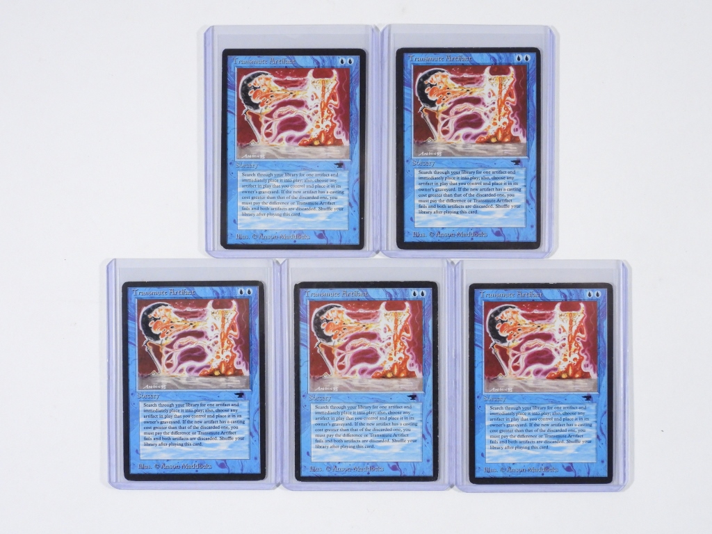 5PC 1994 MTG ANTIQUITIES TRANSMUTE 2fa46f