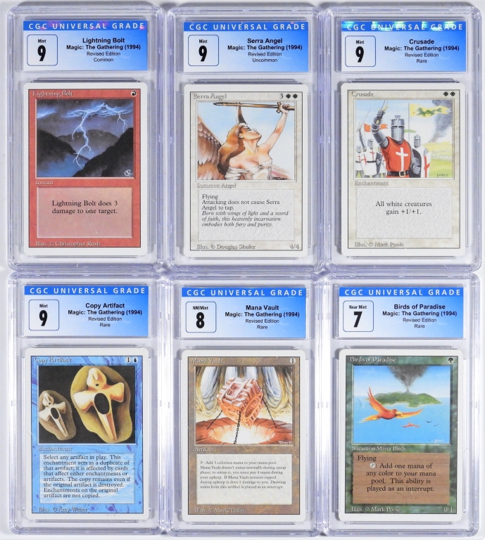 6PC 1994 MAGIC THE GATHERING REVISED