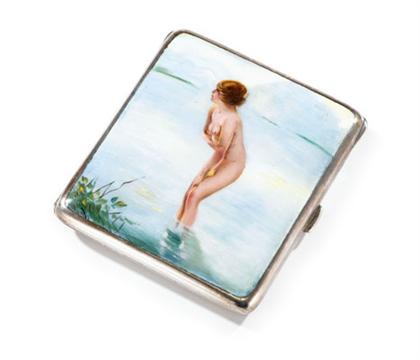 Austrian silver and enamel cigarette 4c3a8