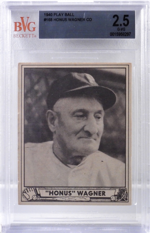 1940 GUM INC. PLAY BALL #168 HONUS WAGNER