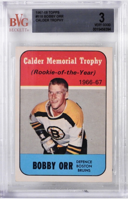 1967 68 TOPPS HOCKEY 118 BOBBY 2fa4ac