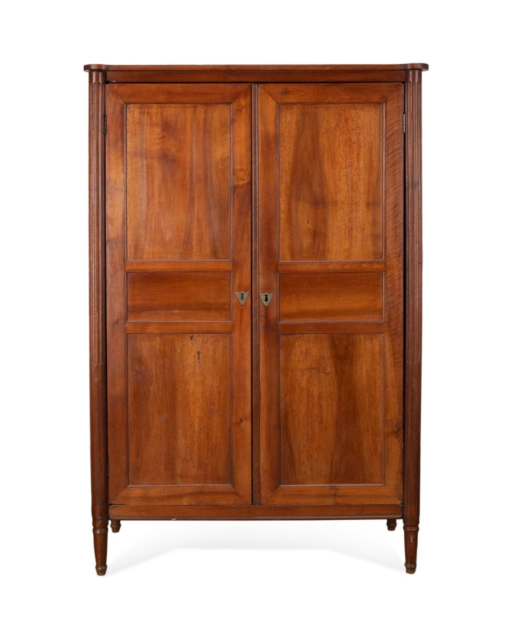 FRENCH EMPIRE STYLE WALNUT ARMOIRE