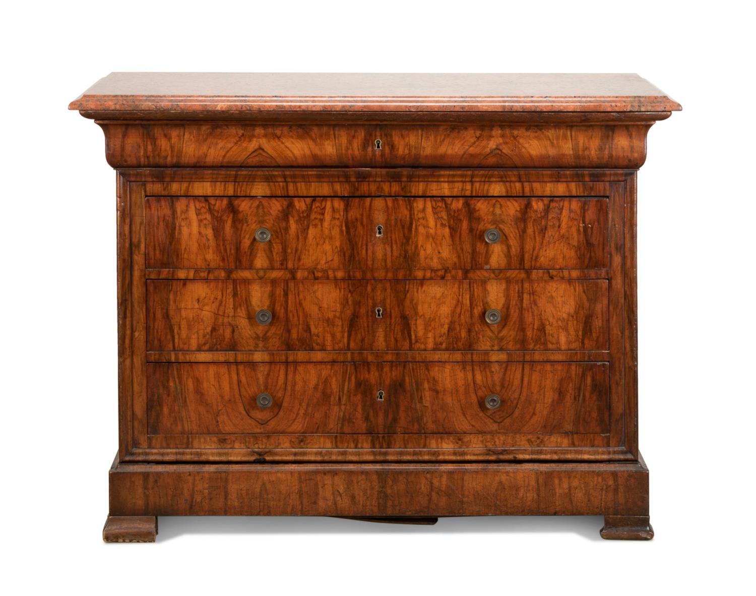 19TH C LOUIS PHILIPPE MARBLE TOP 2fa4f6