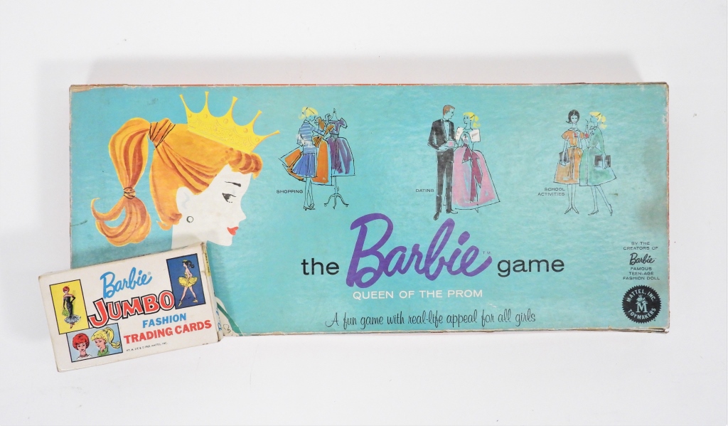 2PC 1960 62 MATTEL BARBIE BOARD 2fa505