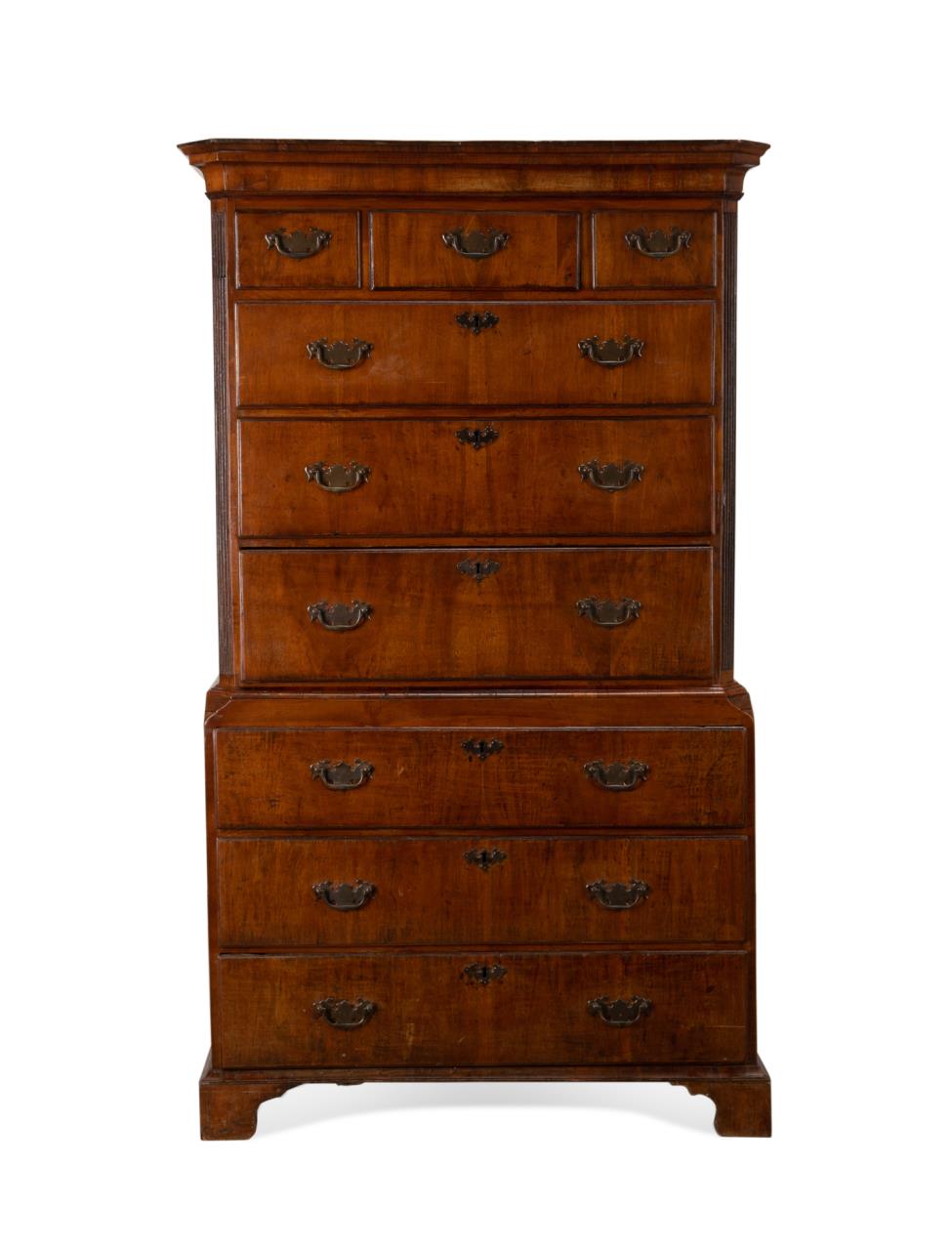 18TH C ENGLISH GEORGIAN WALNUT 2fa525