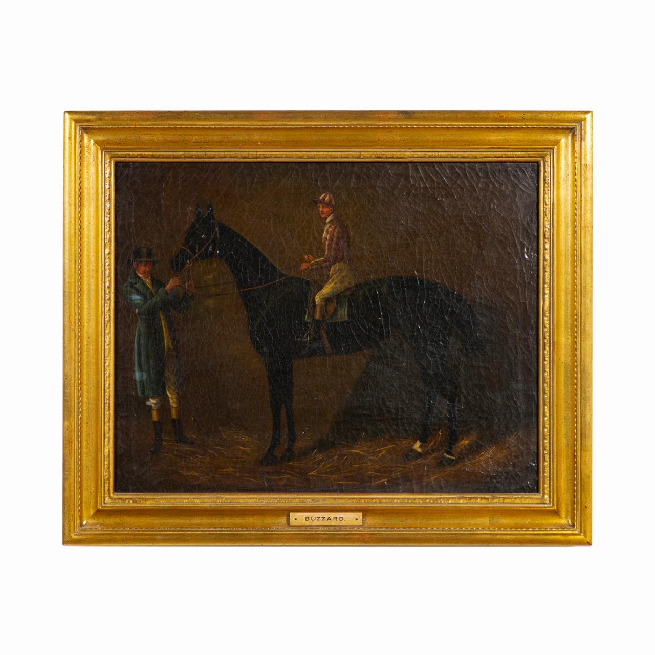 L 19TH C BUZZARD HORSE JOCKEY 2fa52f