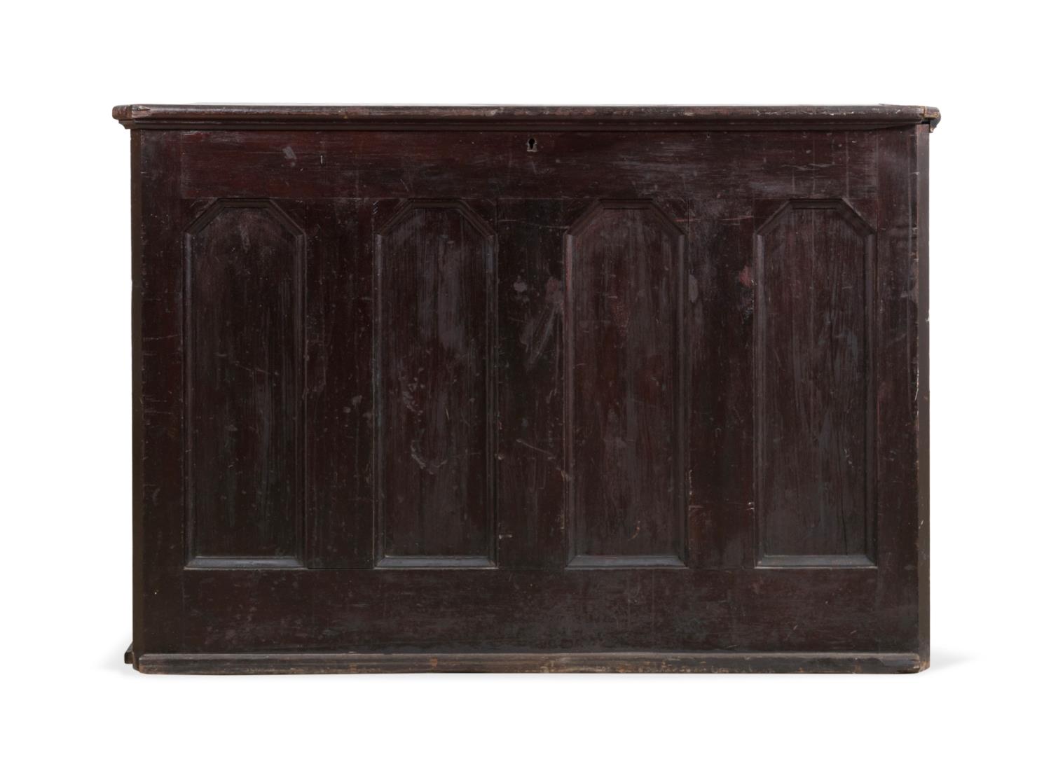 ENGLISH LIFT-TOP LARGE DARK STAINED