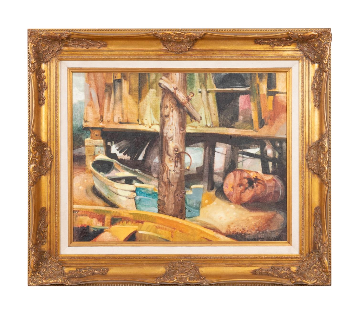 FORREST JACOBS LOW TIDE GILT FRAMED