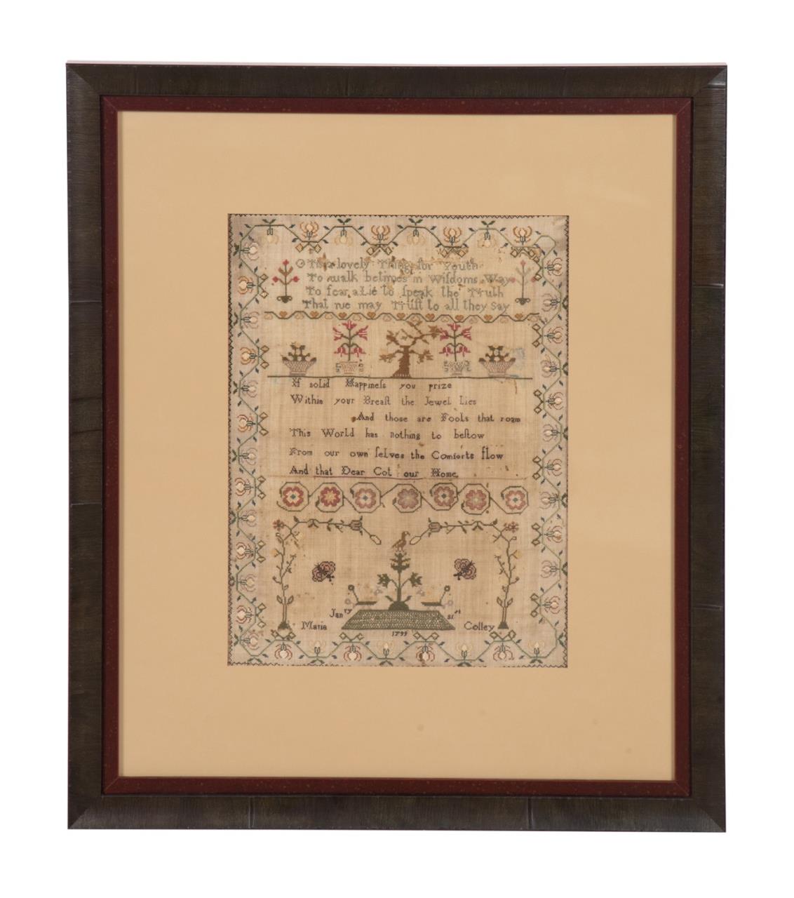 ENGLISH NEEDLEWORK SAMPLER WITH 2fa5b7