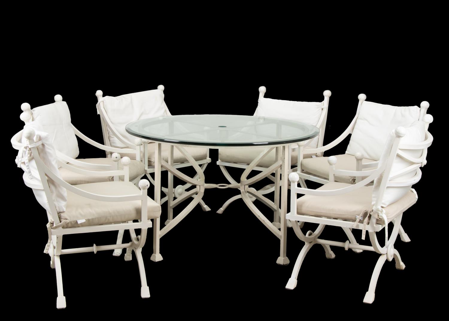 7PC KREISS OUTDOOR DINING SET WITH