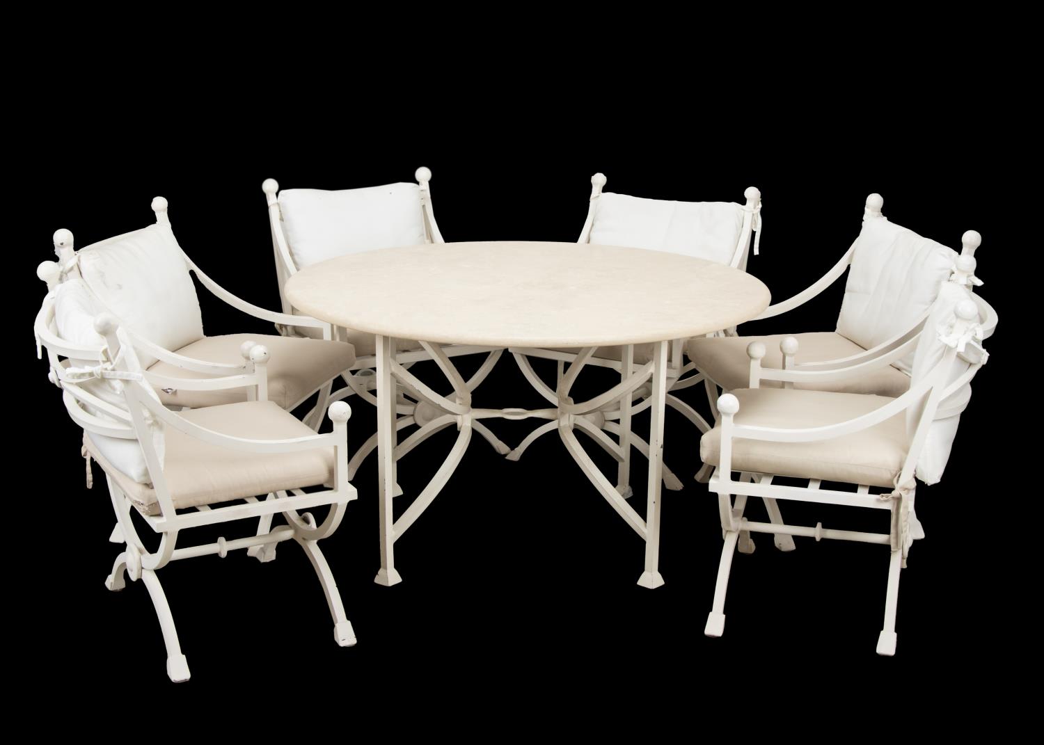 7PC KREISS OUTDOOR DINING SET WITH 2fa5f1