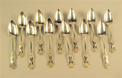 Set of twelve Russian silver tablespoons 4c3d9
