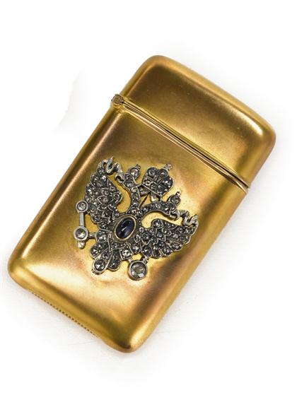 Russian gold and diamond vesta case