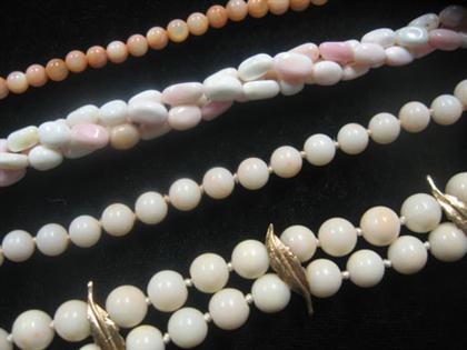 Group of coral jewelry    mid 20th