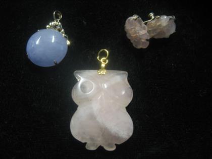 Group of "pink" stone jewelry 