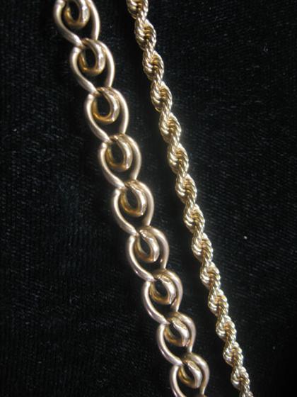 14 karat gold "rope" style choker