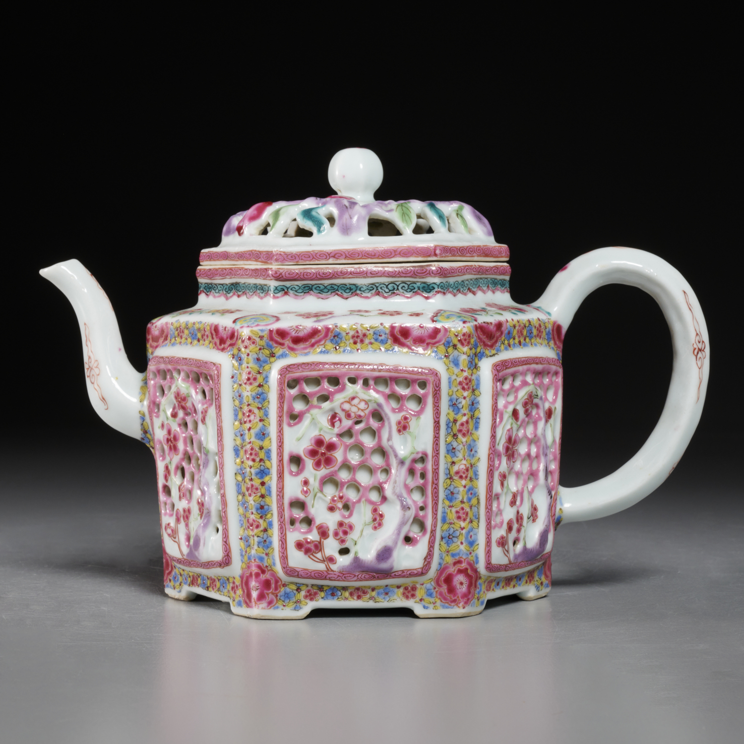 CHINESE EXPORT LINGLUNG TEAPOT EX  2faaee