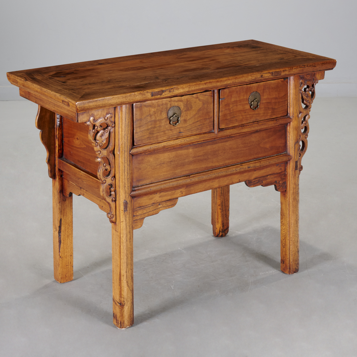 CHINESE TWO DRAWER ALTAR COFFER