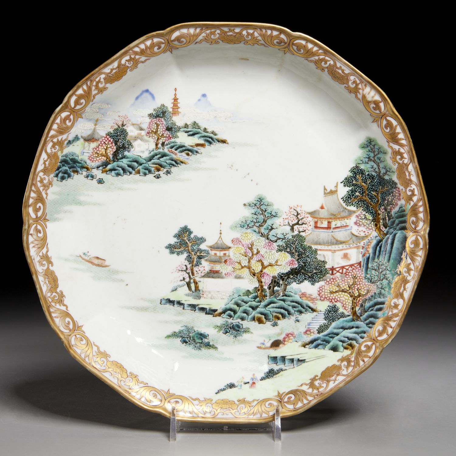 CHINESE EXPORT FAMILLE VERTE DISH 2fab18