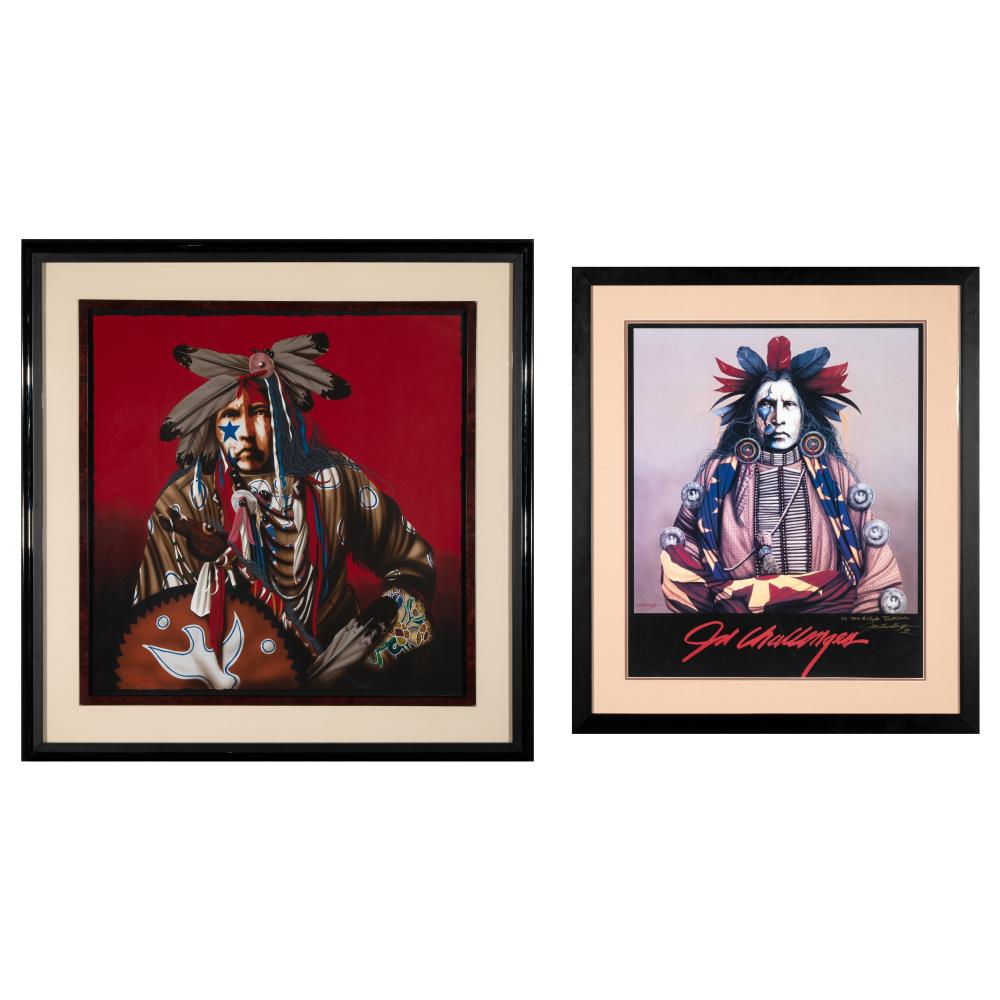 J. D. CHALLENGER, PAIR OF PRINTS: