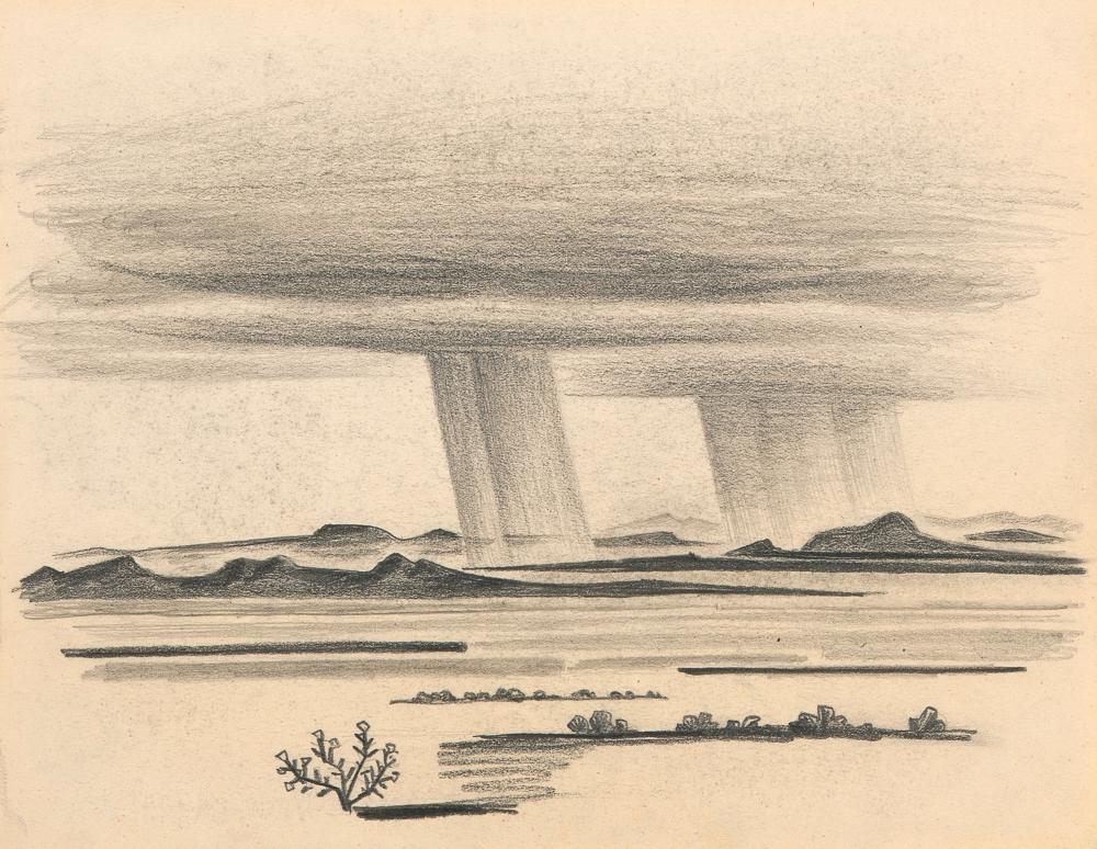 ARNOLD RONNEBECK, NEW MEXICO RAIN #2, CA. 1925Arnold