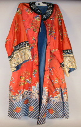 Chinese silk robe early 20th 4c869