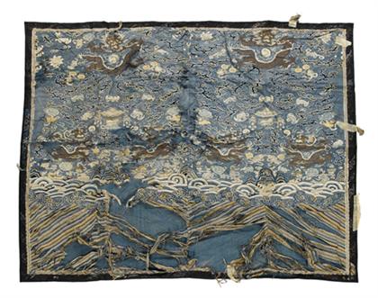 Fine Chinese blue ground kesi panel 4c86b