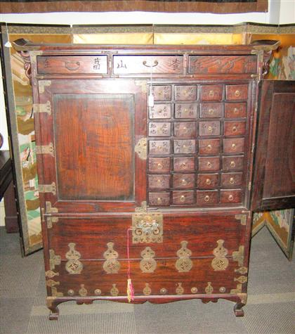 Korean hardwood apothecary chest