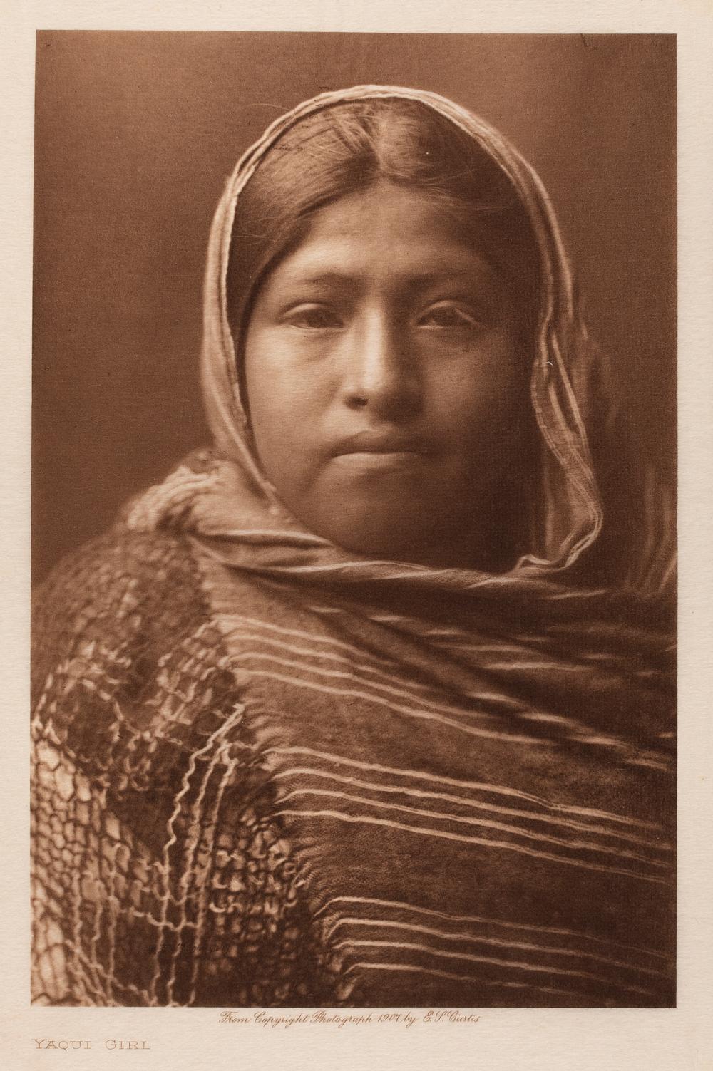 EDWARD S. CURTIS, YAQUI GIRL, 1907Edward