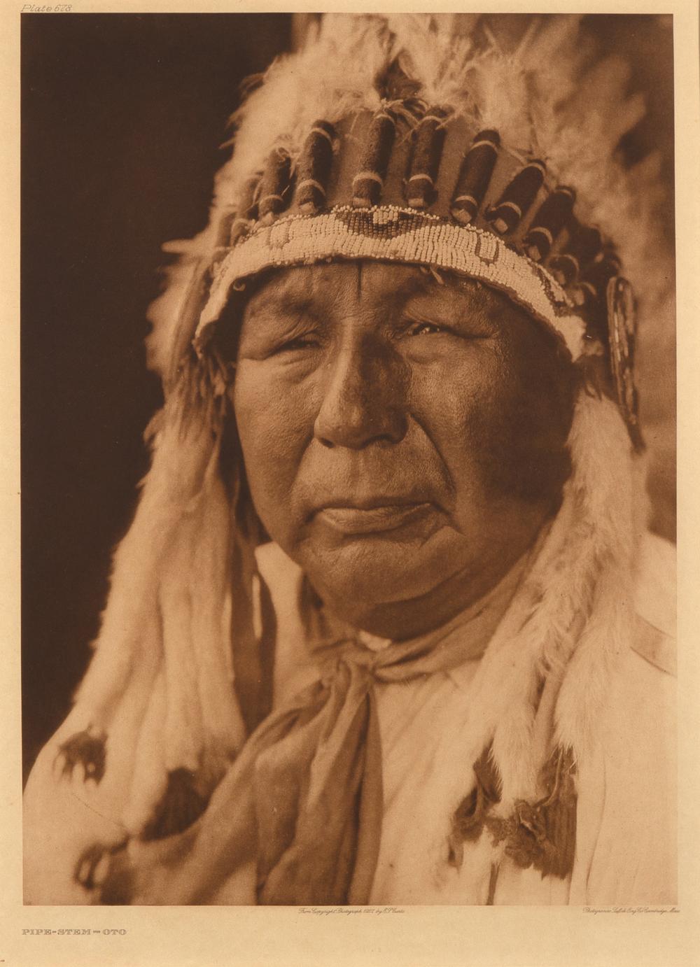 EDWARD S. CURTIS, PIPE-STEM-OTO,