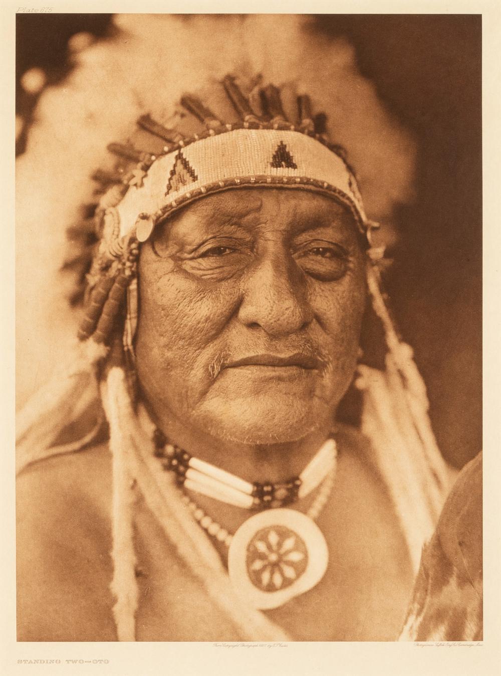 EDWARD S CURTIS STANDING TWO OTO  2fd4a9