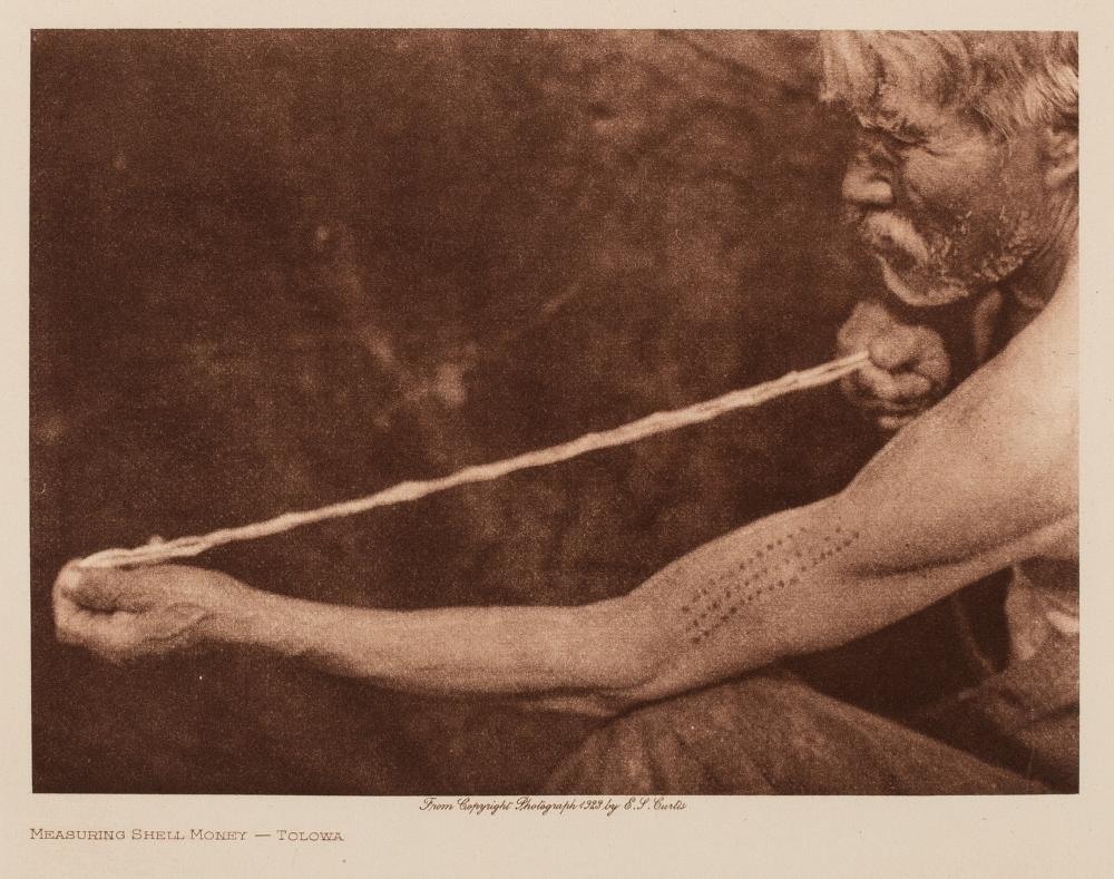 EDWARD S. CURTIS, MEASURING SHELL