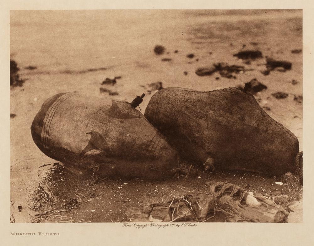 EDWARD S. CURTIS, WHALING FLOATS,