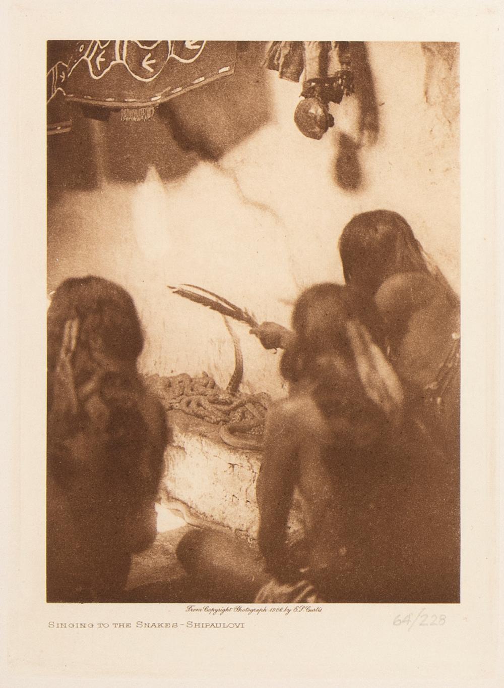 EDWARD S. CURTIS, SINGING TO THE