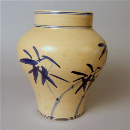 Korean blue underglaze jar mid 4c883