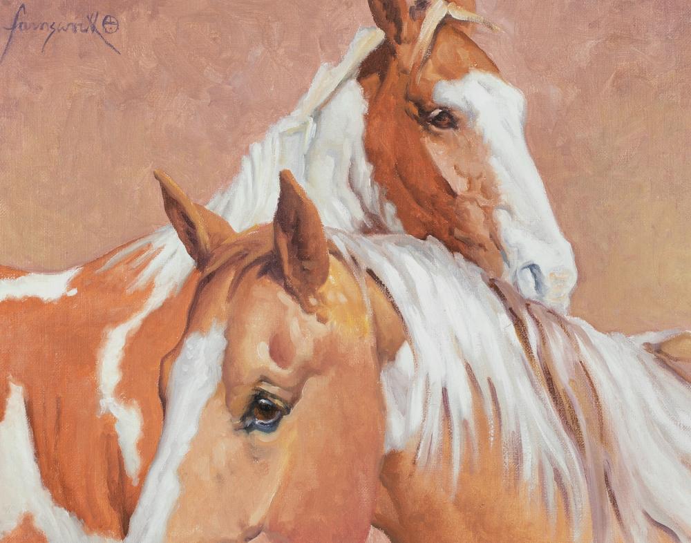 BILL FARNSWORTH, UNTITLED (TWO HORSES)Bill