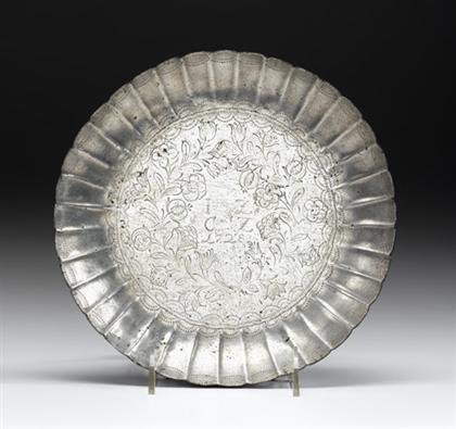 Pewter sweetmeat dish    attributed