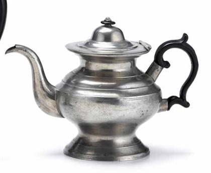 Pewter teapot daniel curtiss  4c8cb