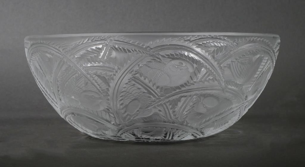 LALIQUE CRYSTAL PINSONS BOWLLalique 2fd95f