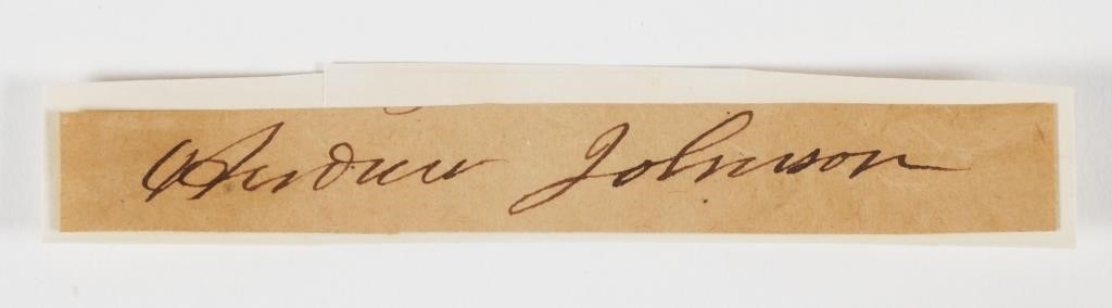 ANDREW JOHNSON AUTOGRAPHCut signature 2fd966