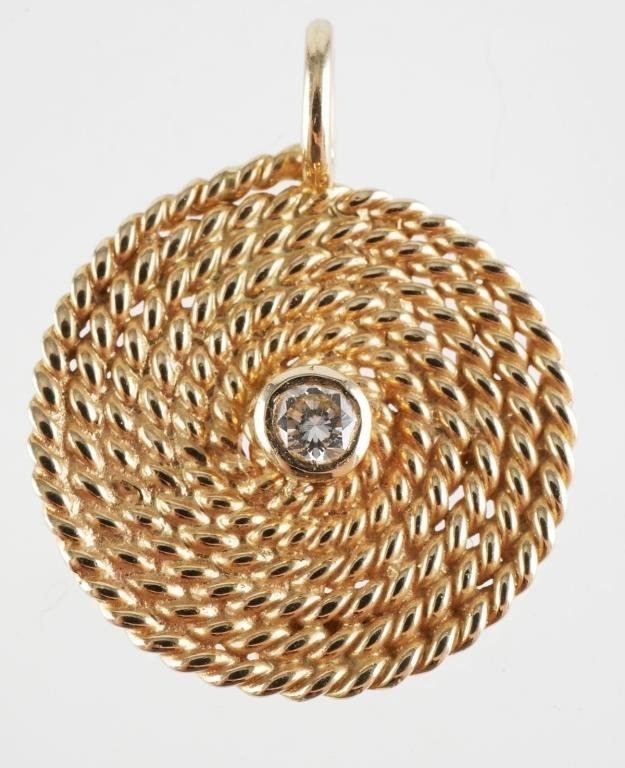 NAUTICAL 14K GOLD FLEMISH COIL